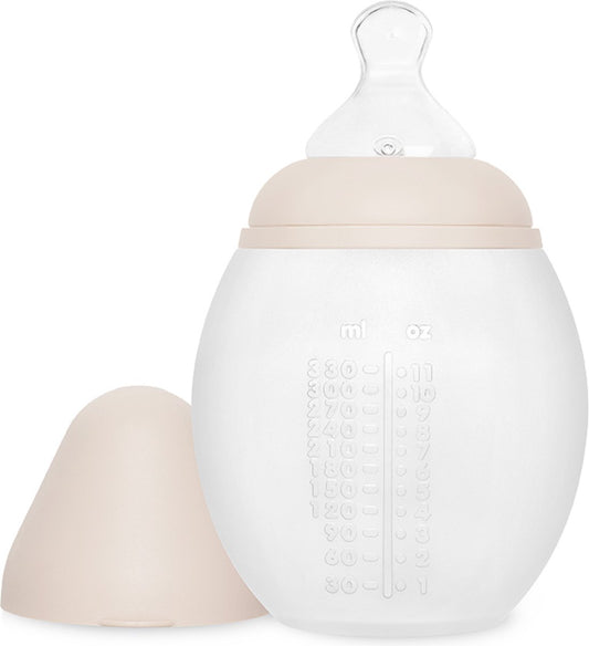 Elhee bib rond babyfles- 330ml / nude - Roze