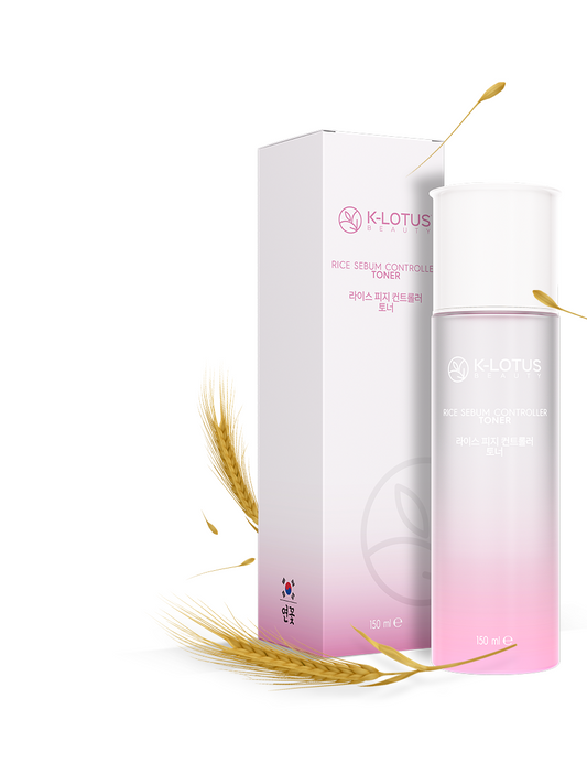 K-Lotus Beauty Rice Sebum Control Toner 150ml - Sebum Controle, Dode Huidcellen Verwijderen, Egaliseert Huidtint