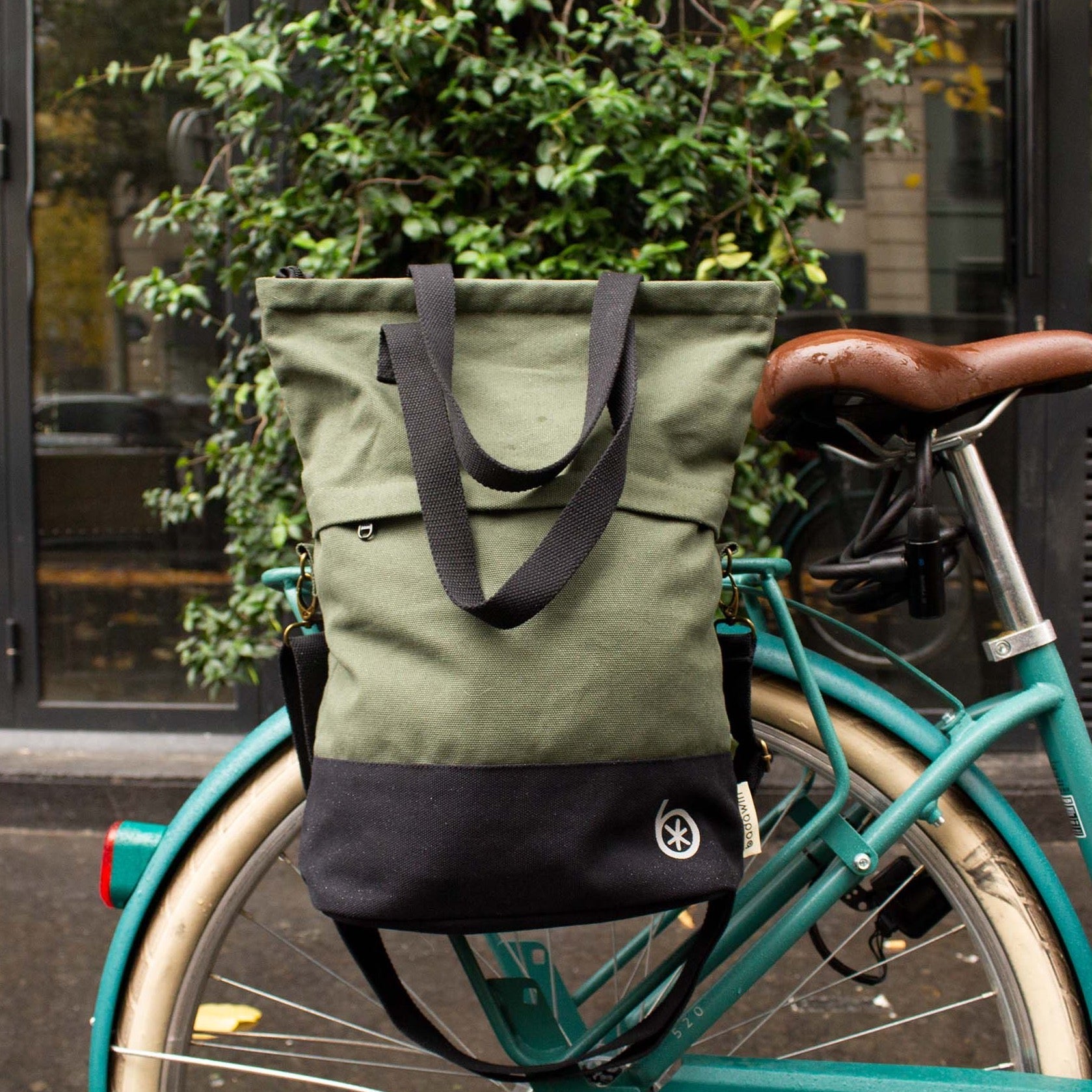 Flo Groene Fietsshopper Tas